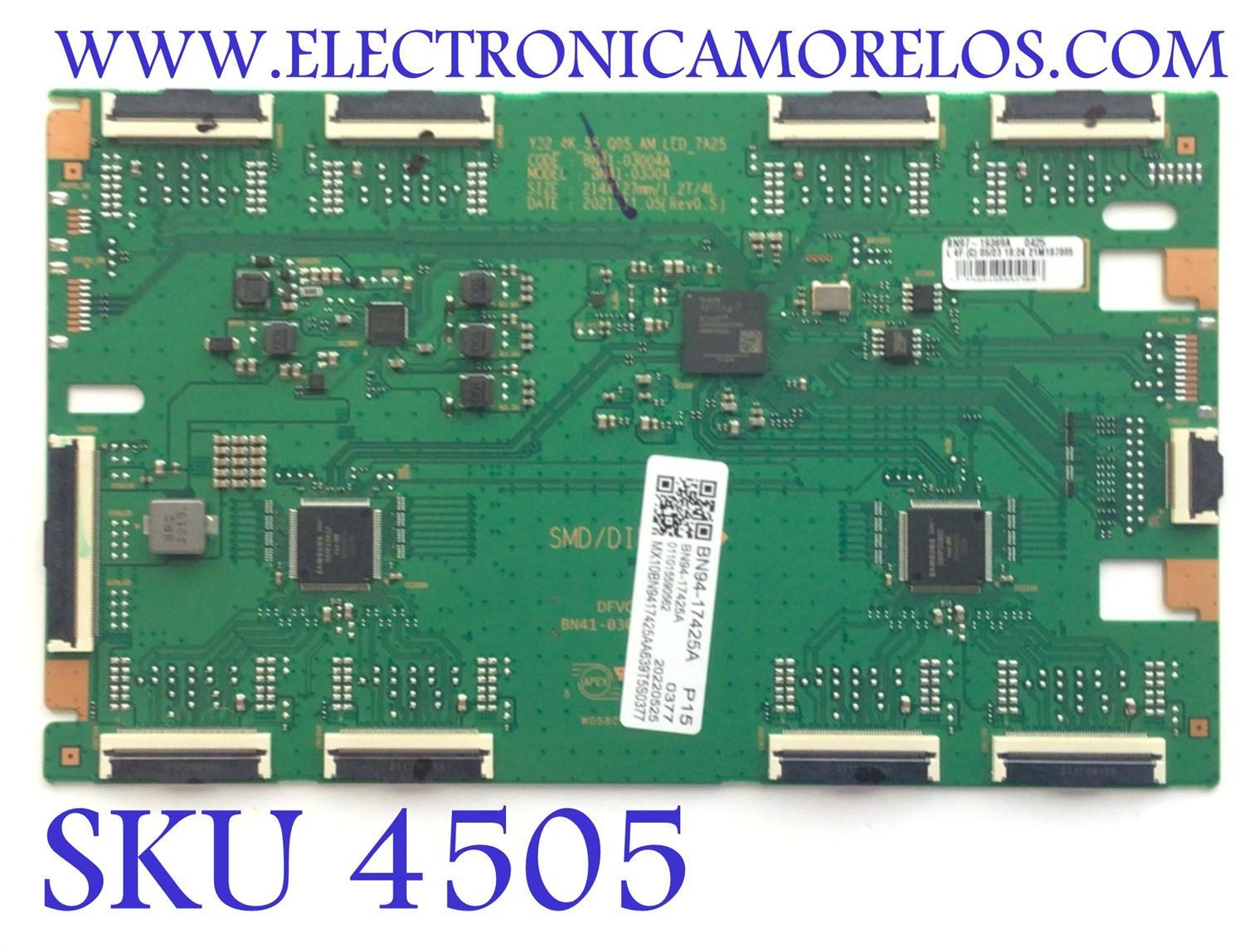 LED DRIVER PARA TV SAMSUNG / NUMERO DE PARTE BN94-17425A / BN41-03004A / BN97-19369A / BN9417425A / 17425A / NUMERO DE PANEL CY-TB055RLHV2H / MODELO QN55QN95BAFXZA 